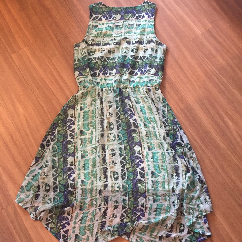 *** Mossimo Green/Blue Snakeskin High/Low Dress ** - Picture 4 of 4